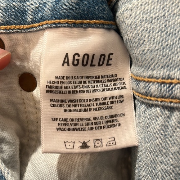 Agolde Riley High Rise Straight Crop Jeans - Picture 7 of 7